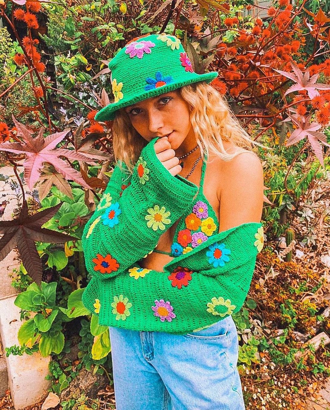 GREEN LADY GARDEN CARDIGAN