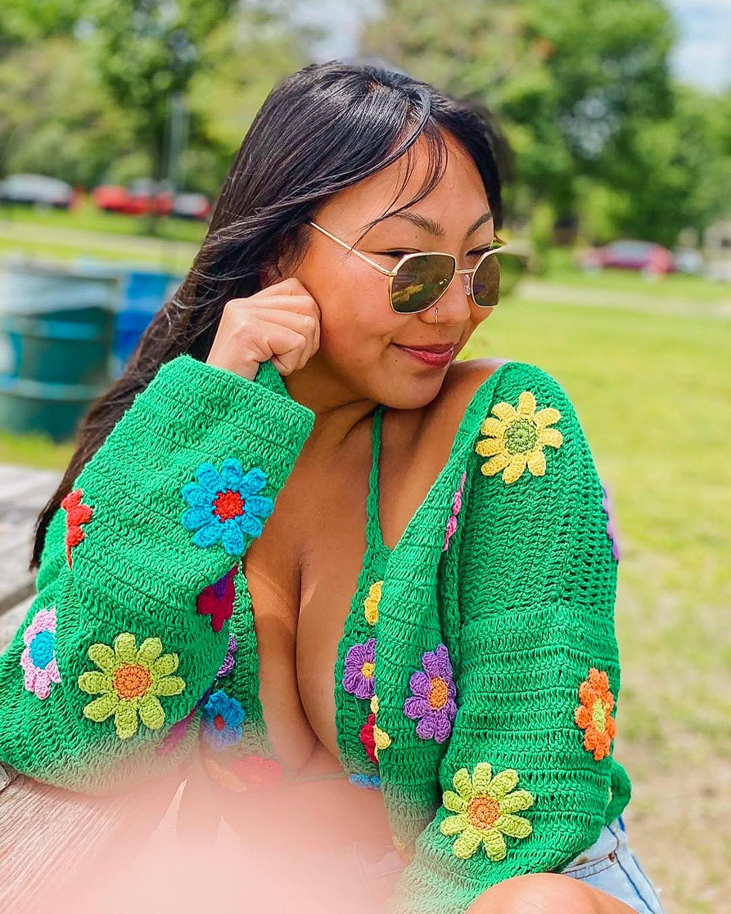 GREEN LADY GARDEN CARDIGAN