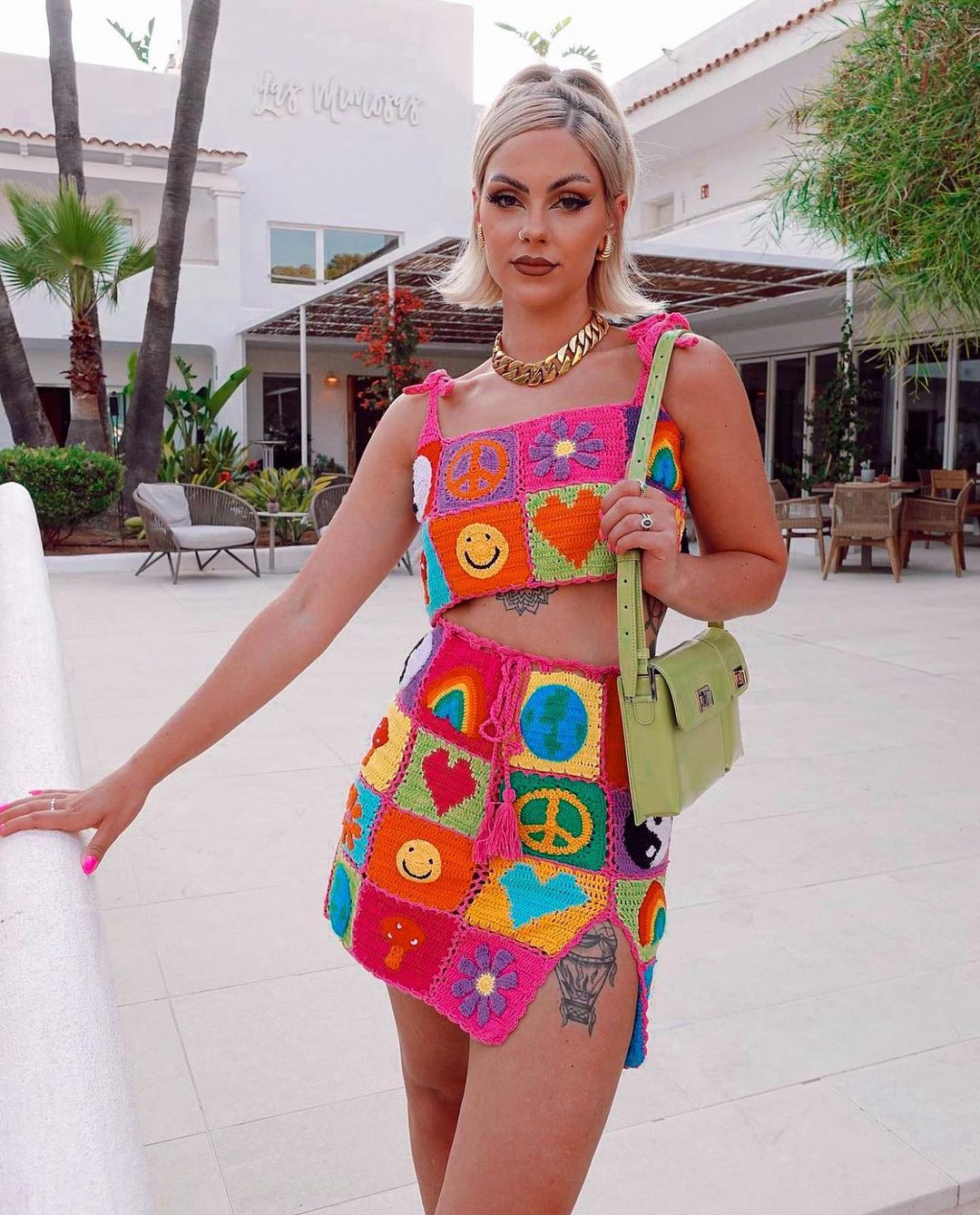 MOLLY PATCHWORK CROP TOP