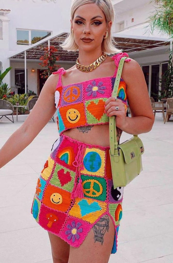 MOLLY PATCHWORK SKIRT – SHOP FLUFFY