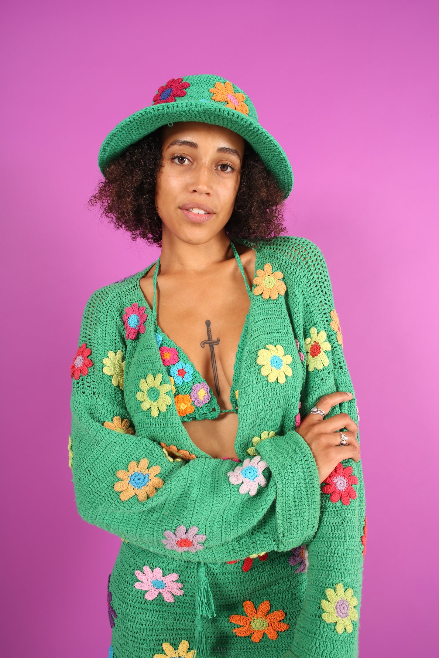 GREEN LADY GARDEN CARDIGAN