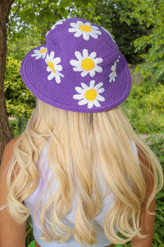 PURPLE DAISY HAT